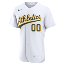 Athletics Nike Home Authentic Custom Jersey White Athletics Nike Home Authentic Custom Jersey White