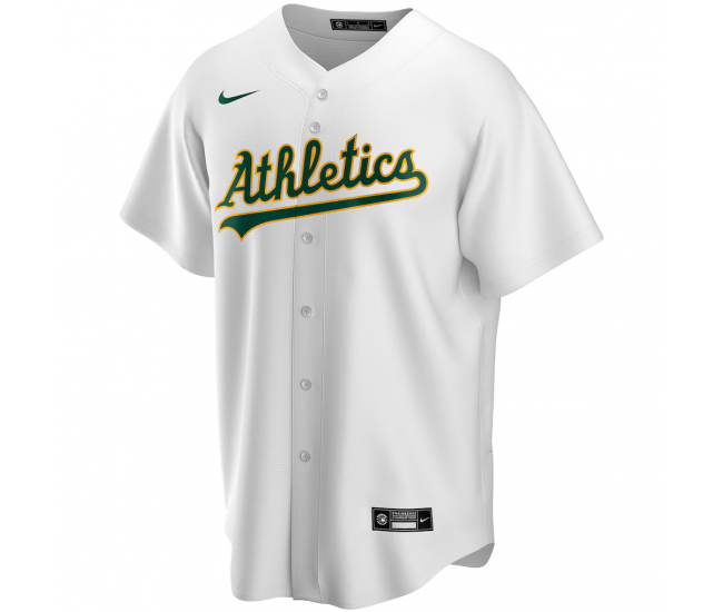 Athletics Nike Home Replica Custom Jersey White