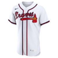 Atlanta Braves Nike Home Authentic Custom Jersey White