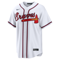 Atlanta Braves Nike Home Replica Custom Jersey White