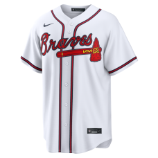 Atlanta Braves Nike Home Replica Custom Jersey White Atlanta Braves Nike Home Replica Custom Jersey White