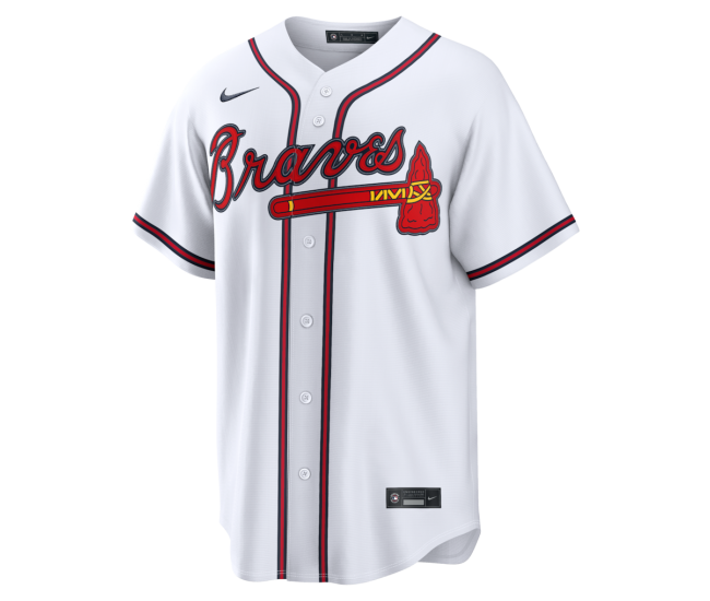 Atlanta Braves Nike Home Replica Custom Jersey White