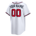 Atlanta Braves Nike Home Replica Custom Jersey White