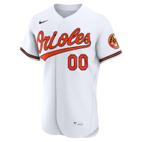 Baltimore Orioles Nike Home Authentic Custom Jersey White