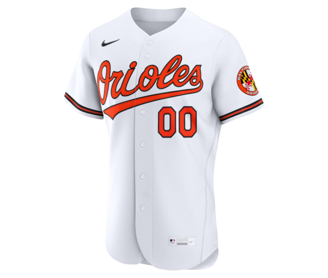 Baltimore Orioles Nike Home Authentic Custom Jersey White