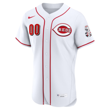 Cincinnati Reds Nike Home Authentic Custom Jersey White Cincinnati Reds Nike Home Authentic Custom Jersey White