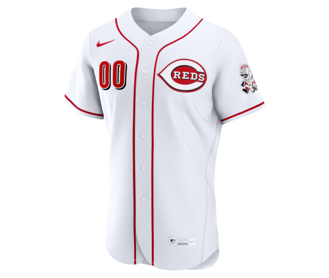 Cincinnati Reds Nike Home Authentic Custom Jersey White