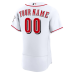 Cincinnati Reds Nike Home Authentic Custom Jersey White