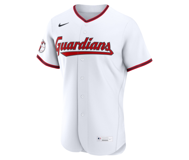 Cleveland Guardians Nike Home Authentic Custom Jersey White