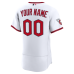 Cleveland Guardians Nike Home Authentic Custom Jersey White