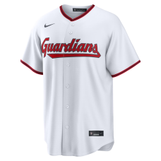 Cleveland Guardians Nike Home Replica Custom Jersey White Cleveland Guardians Nike Home Replica Custom Jersey White