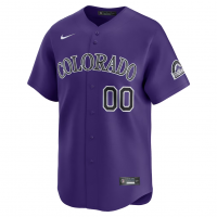 Colorado Rockies Nike Alternate Limited Custom Jersey Purple