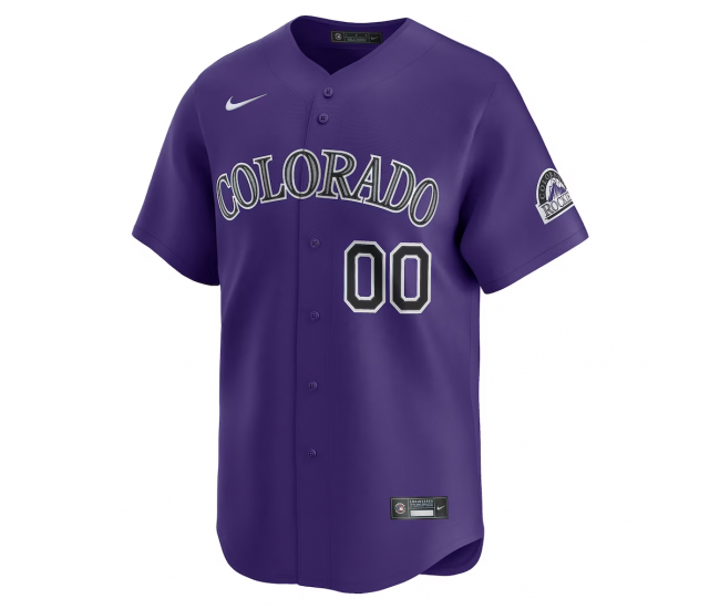 Colorado Rockies Nike Alternate Limited Custom Jersey Purple