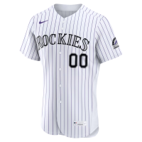 Colorado Rockies Nike Home Authentic Custom Jersey White