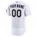 Colorado Rockies Nike Home Authentic Custom Jersey White