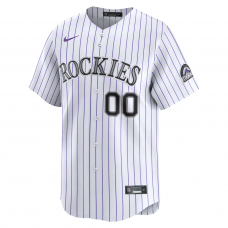 Colorado Rockies Nike Home Limited Custom Jersey White Colorado Rockies Nike Home Limited Custom Jersey White
