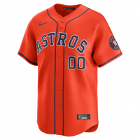 Houston Astros Nike Alternate Limited Custom Jersey Orange