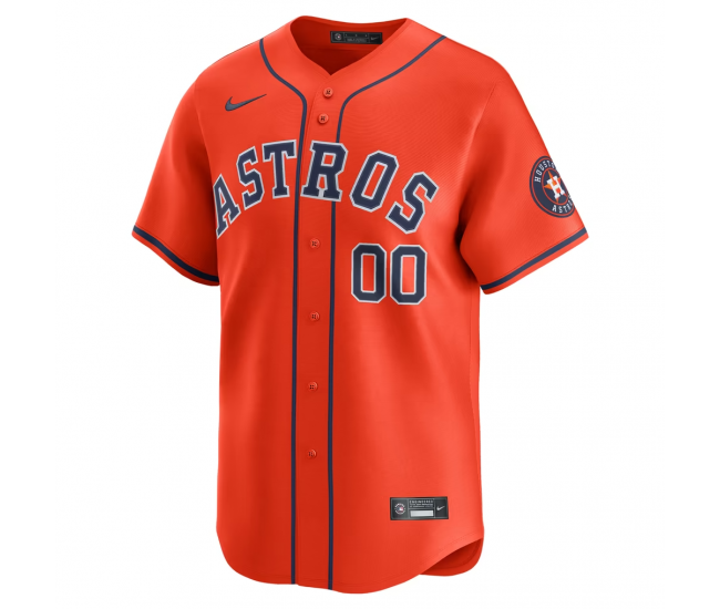 Houston Astros Nike Alternate Limited Custom Jersey Orange