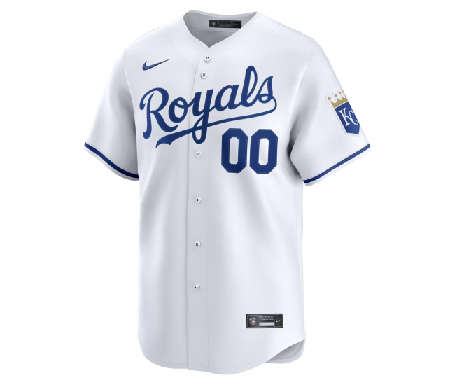 Kansas City Royals Nike Home Limited Custom Jersey White