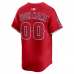 Los Angeles Angels Nike Alternate Limited Custom Jersey Red