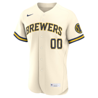 Milwaukee Brewers Nike Home Authentic Custom Jersey Cream