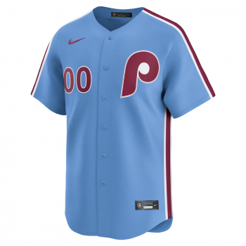 Philadelphia Phillies Nike Alternate Limited Custom Jersey Light Blue