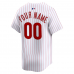 Philadelphia Phillies Nike Home Limited Custom Jersey White