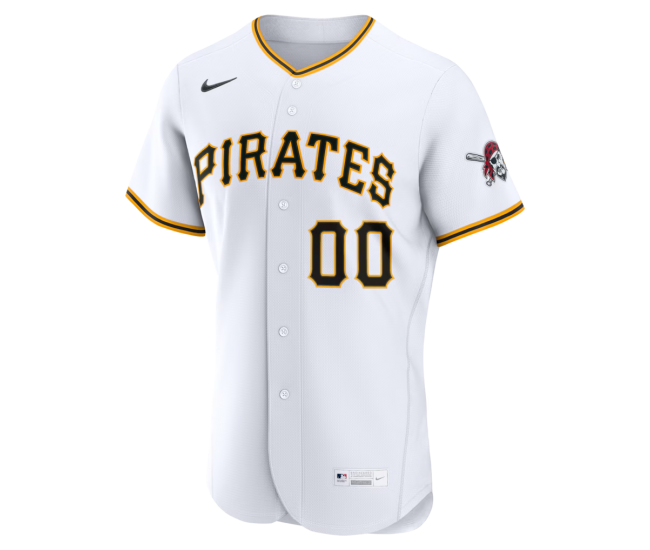 Pittsburgh Pirates Nike Home Authentic Custom Jersey White