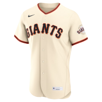 San Francisco Giants Nike Home Authentic Custom Jersey Cream