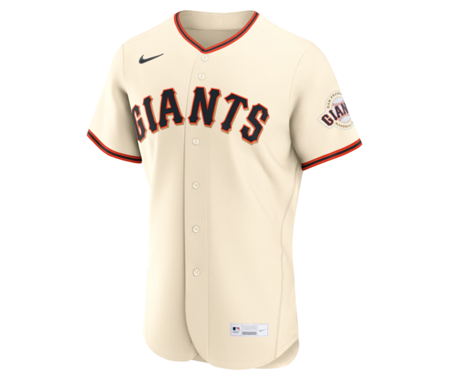 San Francisco Giants Nike Home Authentic Custom Jersey Cream