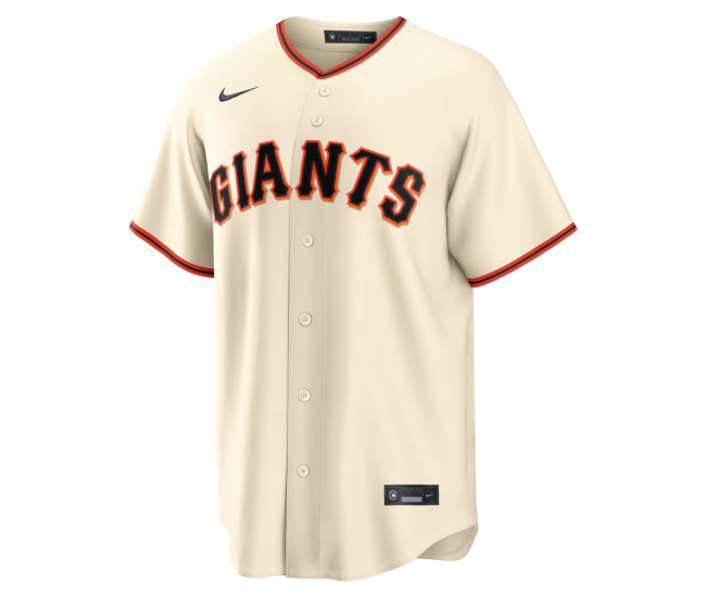 San Francisco Giants Nike Home Replica Custom Jersey Cream