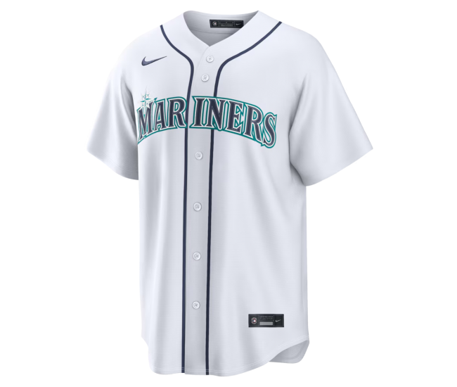Seattle Mariners Nike Home Replica Custom Jersey White