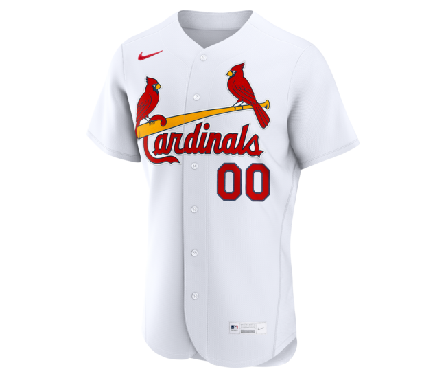St Louis Cardinals Nike Home Authentic Custom Jersey White