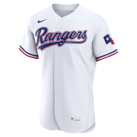 Texas Rangers Nike Home Authentic Custom Jersey White