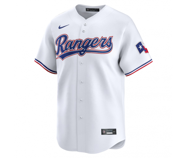 Texas Rangers Nike Home Limited Custom Jersey White