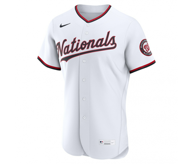 Washington Nationals Nike Home Authentic Custom Jersey White