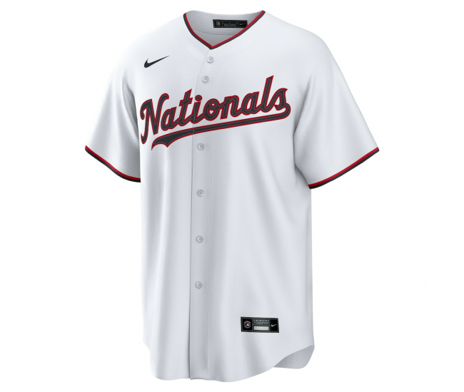 Washington Nationals Nike Home Custom Replica Jersey White