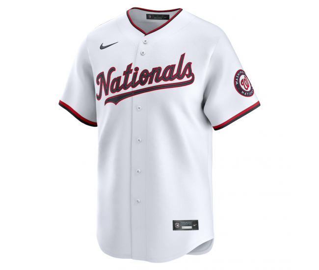 Washington Nationals Nike Home Limited Custom Jersey White
