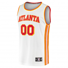 Atlanta Hawks Fanatics Fast Break Custom Replica Jersey Association Edition White