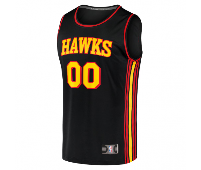 Atlanta Hawks Fanatics Fast Break Replica Custom Jersey Black Statement Edition