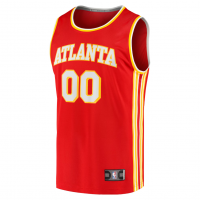 Atlanta Hawks Fanatics Fast Break Replica Custom Jersey Icon Edition Red