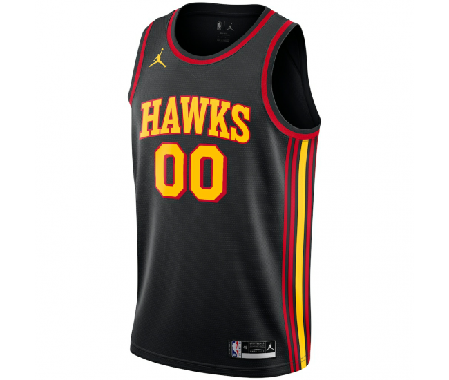Atlanta Hawks Jordan Brand Swingman Custom Jersey Statement Edition Black