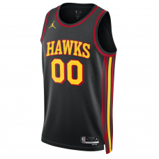 Atlanta Hawks Jordan Brand Unisex 2022 23 Swingman Custom Jersey Statement Edition Black Atlanta Hawks Jordan Brand Unisex 2022 23 Swingman Custom Jersey Statement Edition Black