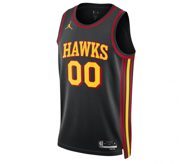 Atlanta Hawks Jordan Brand Unisex 2022 23 Swingman Custom Jersey Statement Edition Black