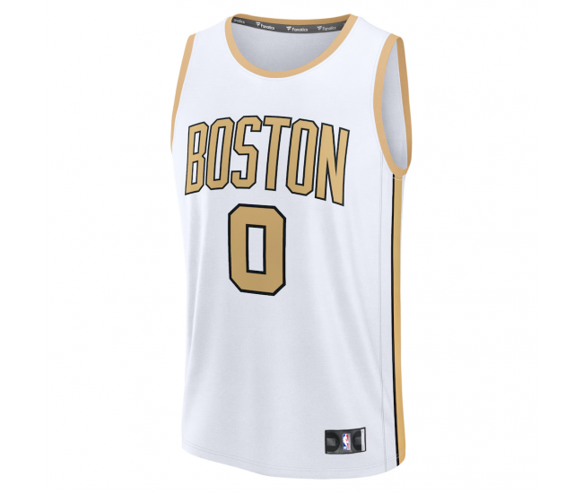 Jayson Tatum Boston Celtics Fanatics 2025 26 City Edition Fast Break Jersey White