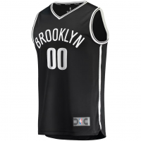 Brooklyn Nets Fanatics Fast Break Custom Replica Jersey Black Icon Edition