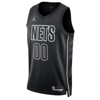 Brooklyn Nets Jordan Brand Unisex 2022 23 Swingman Custom Jersey Statement Edition Black