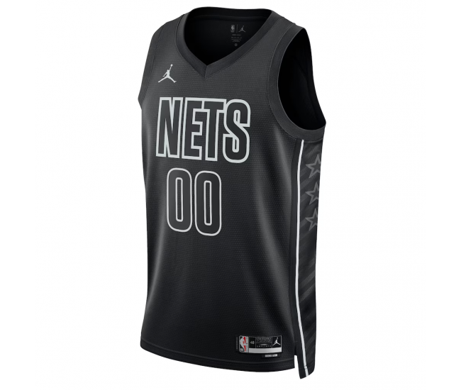 Brooklyn Nets Jordan Brand Unisex 2022 23 Swingman Custom Jersey Statement Edition Black