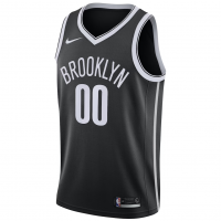 Brooklyn Nets Nike Swingman Custom Jersey Black Icon Edition