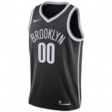 Brooklyn Nets Nike Swingman Custom Jersey Black Icon Edition